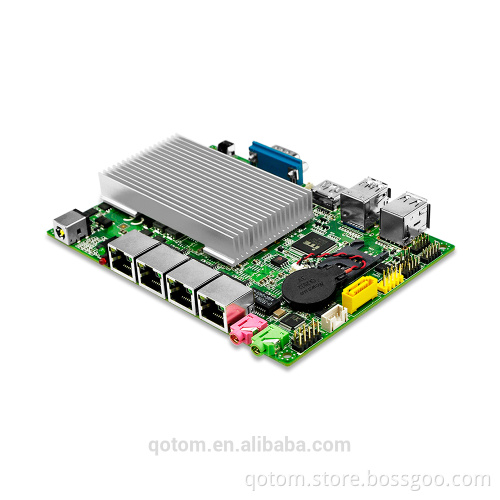 2017 NEW 4 Lan 3.5" Industrial Motherboard , Processor 3215U (2M Cache, 1.70 GHz, Broadwell), Support Win OS/Linux Fanless X86